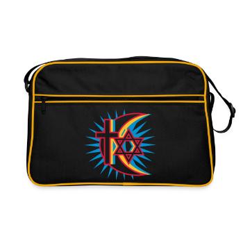 Three religions - Retro Bag - black/gold - Front