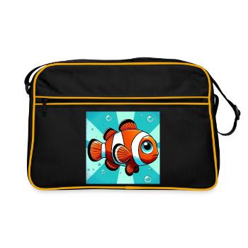 Clownfish - Retro Bag - black/gold - Front