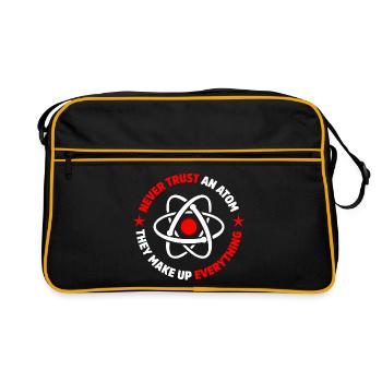 Protons, neutrons, électrons, - Sac Retro - noir/or - Devant