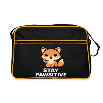 Pawsitiv - Retro Tasche - Schwarz/Gold - Vorne