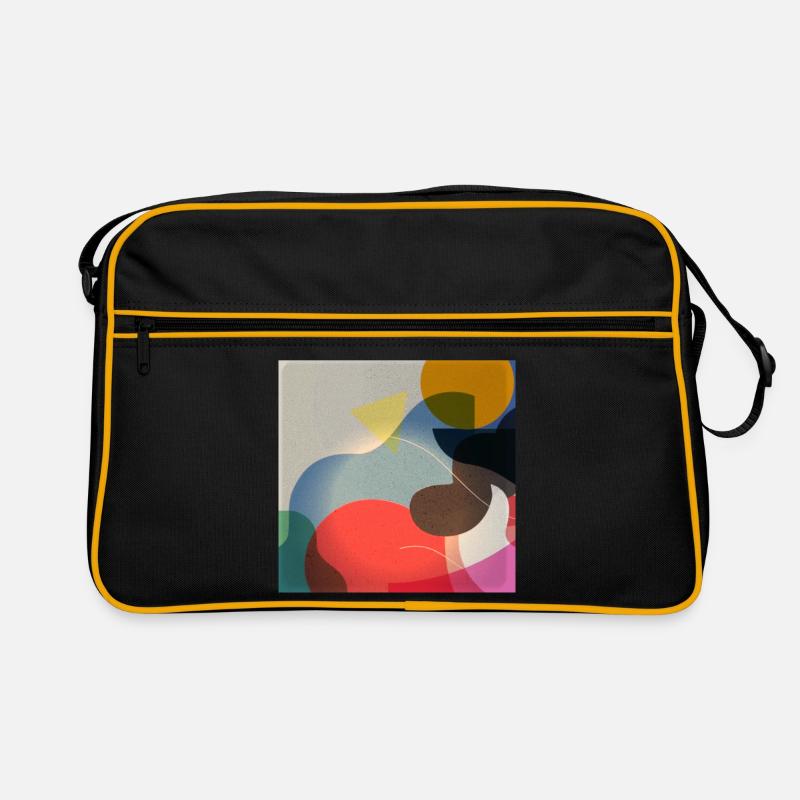 Abstract Color Shapes Composition Retro Bag