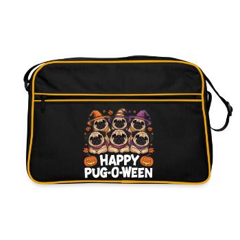 Pug-O-Ween Chapeau de Sorcière Carlins - Sac Retro - noir/or - Devant
