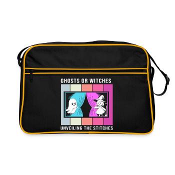 Révélation du sexe d’Halloween - Sac Retro - noir/or - Devant