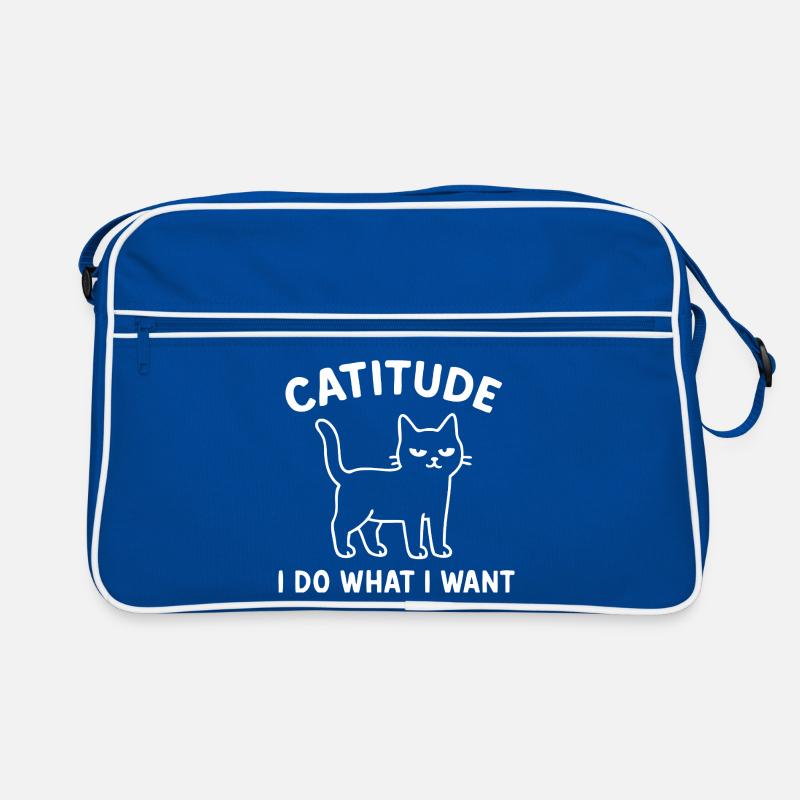 Catitude Dicton Chat Sac Retro
