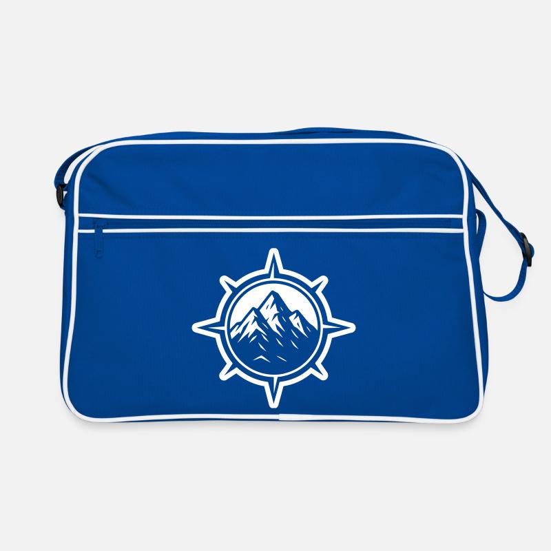 Kompass Berge Retro Tasche