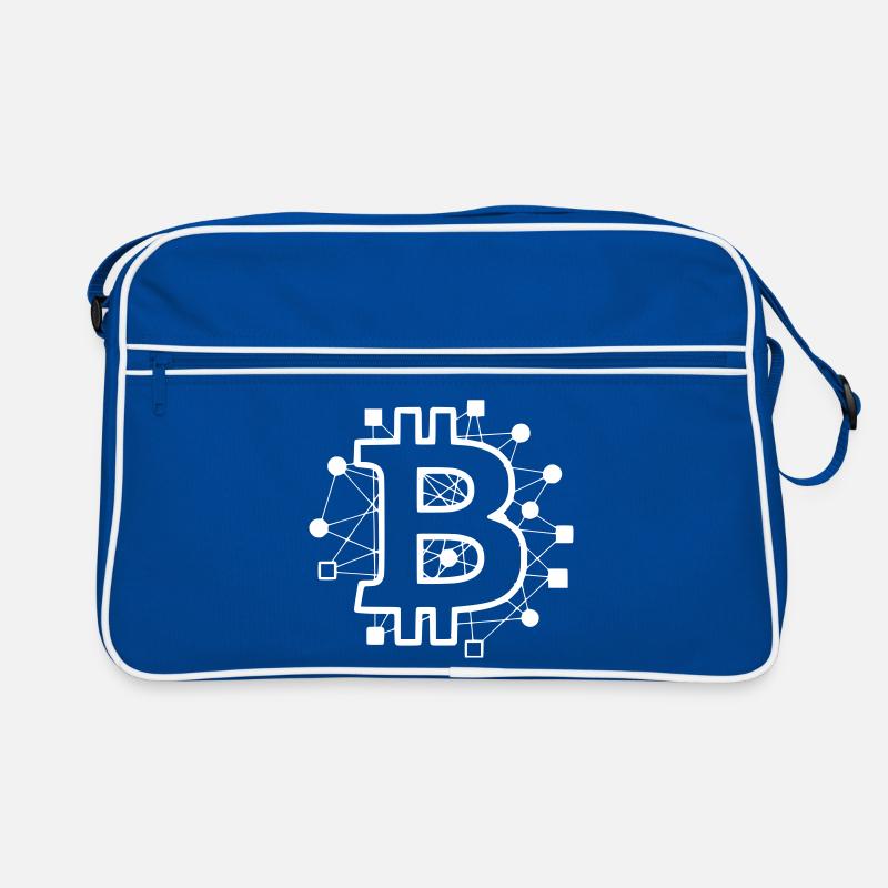 Bitcoin Platine Circuit Tech Krypto Retro Tasche