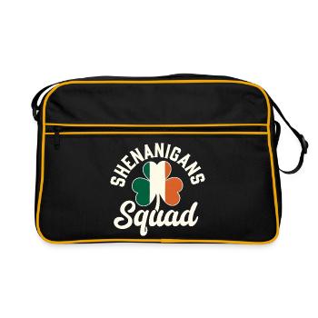 Escadron des Manigances Shamrock - Sac Retro - noir/or - Devant