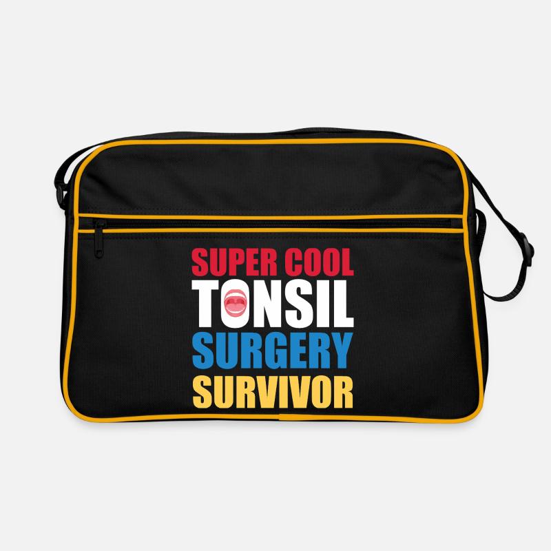 Super Cool Tonsil Surgery Survivor Design Retro Bag