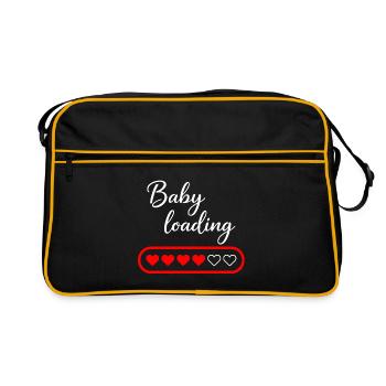 Chargement de bébé - Sac Retro - noir/or - Devant