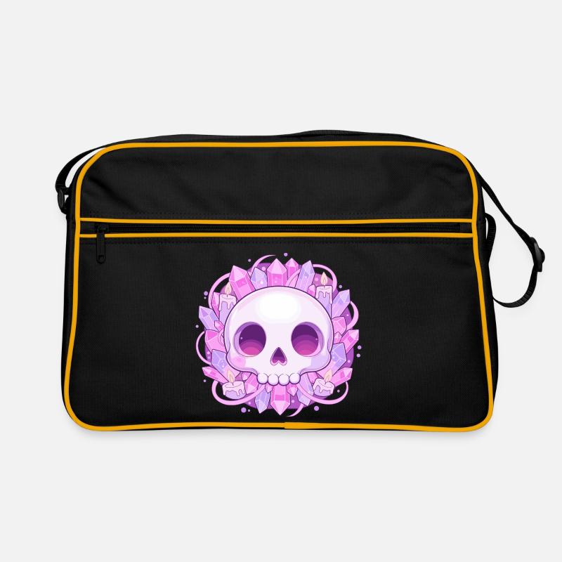 Crystal Skull with Crystals Retro Bag