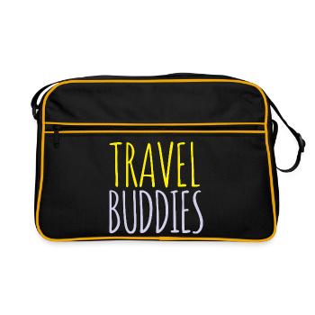 Amis de voyage - Sac Retro - noir/or - Devant