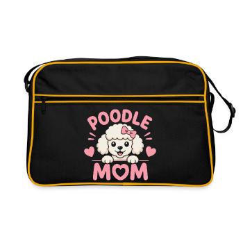Cœurs de Maman Caniche - Sac Retro - noir/or - Devant