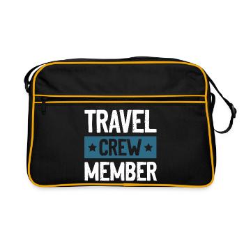 Travel Crew - Retro Bag - black/gold - Front