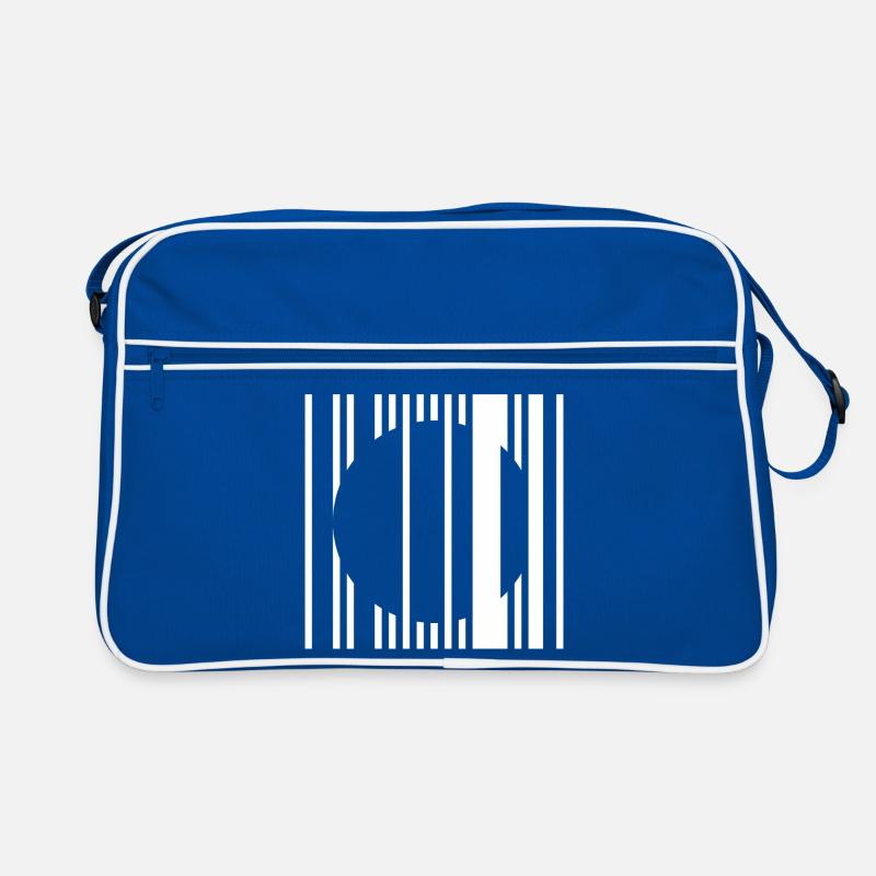 Cercle à bandes verticales Sac Retro