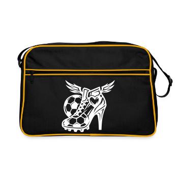 Chaussures de football Talons hauts de football - Sac Retro - noir/or - Devant
