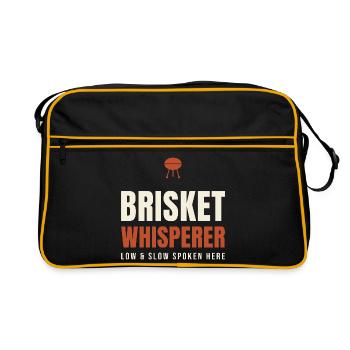 Brisket Whisperer BBQ - Retro Bag - black/gold - Front