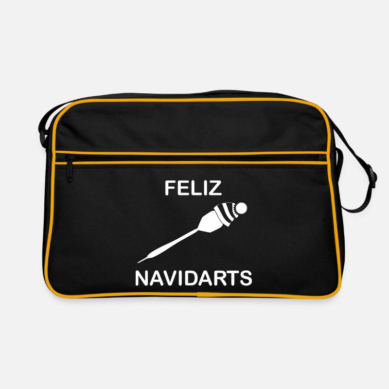 Feliz Navidarts Darts Weihnachten Geschenk Idee Retro Tasche