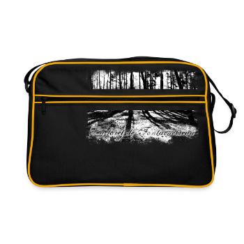 La forêt de Fontainebleau - Retro Tasche - Schwarz/Gold - Vorne