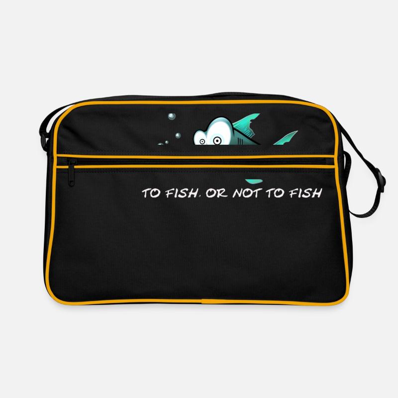 poisson drôle, Pour les poissons, ou de ne pas pêcher. Sac Retro
