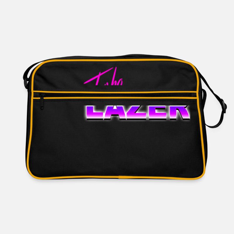 Turbo Lazer - Retro Tasche - Schwarz/Gold