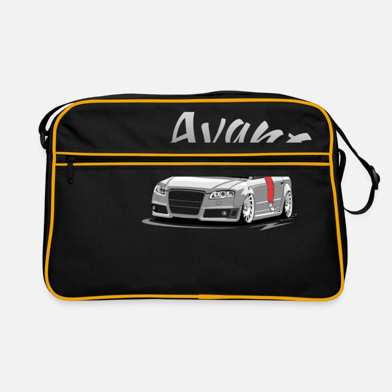 RS4 B7 A4 low style skulldriver tuning car avant Retro Tasche
