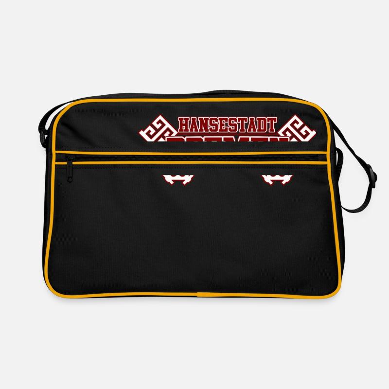 Hansestadt Bremen - Retro Tasche - Schwarz/Gold