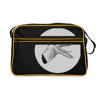 Dinosaure dinosaure raptor dinosaure - Sac Retro - noir/or - Devant
