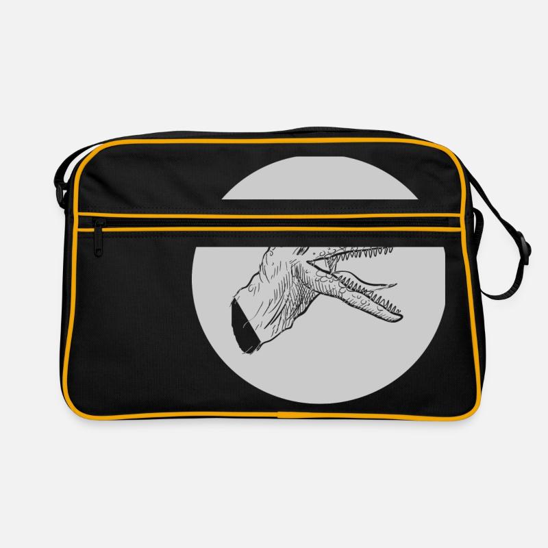 Raptor dino dinosaur dinosaur Retro Bag