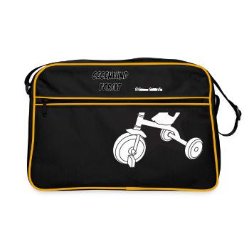 rad 3 - Retro Tasche - Schwarz/Gold - Vorne