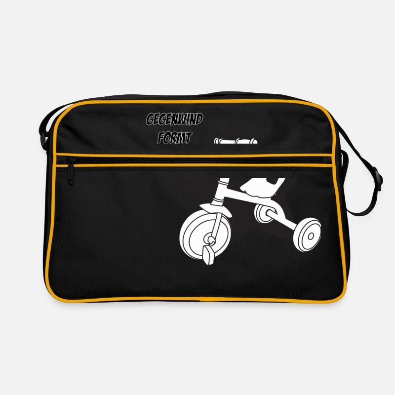 rad 3 - Retro Tasche - Schwarz/Gold