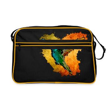 humming-bird - Retro Bag - black/gold - Front