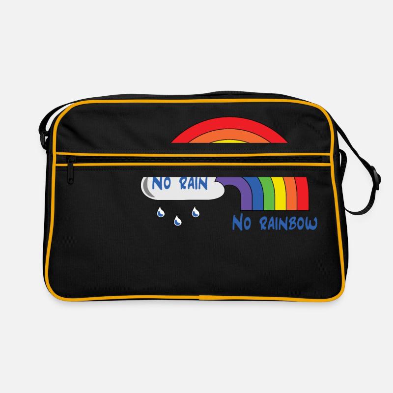 rainbow - Retro Tasche - Schwarz/Gold