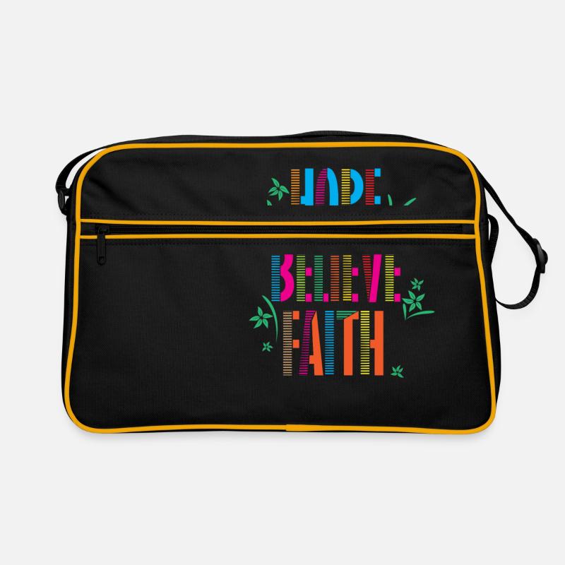 Hoffen Vertrauen Glauben Motivation Muster Retro Tasche