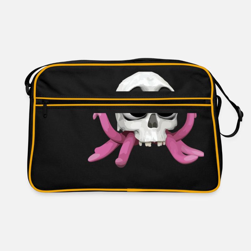 SkullyMops - Retro Tasche - Schwarz/Gold