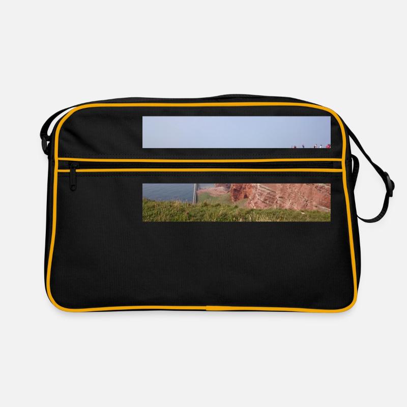 Helgoland - Retro Tasche - Schwarz/Gold