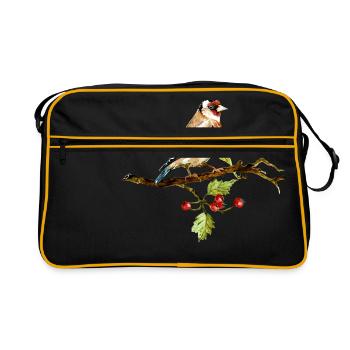 oiseau - Sac Retro - noir/or - Devant