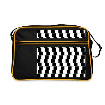 Optical illusion - Retro Bag - black/gold - Front