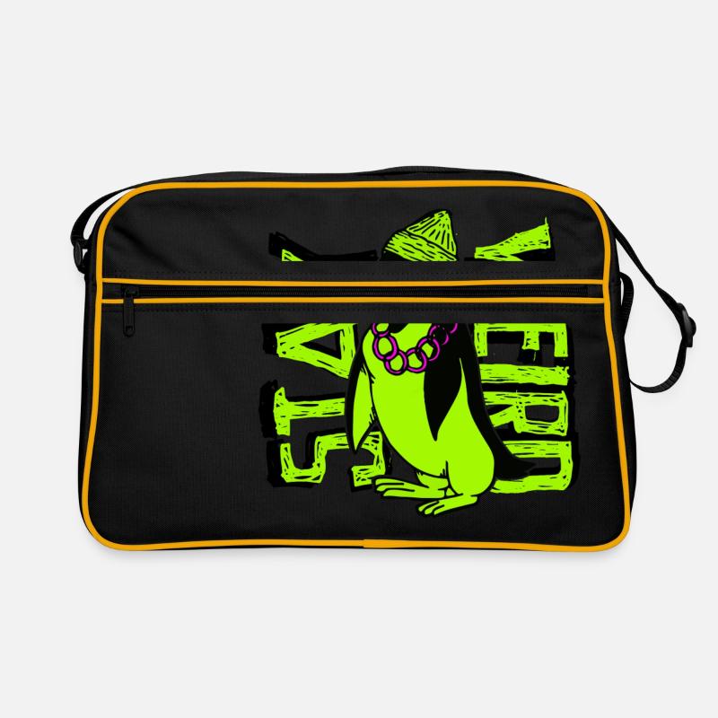 Restez étrange pingouin gangster Sac Retro