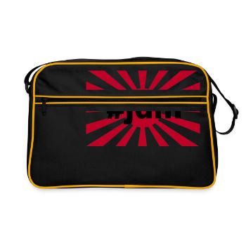 JDM Flagge - Retro Tasche - Schwarz/Gold - Vorne