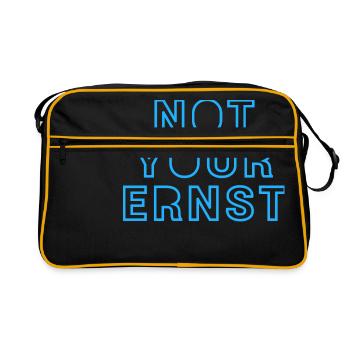 NOT YOUR ERNST - Retro Tasche - Schwarz/Gold - Vorne