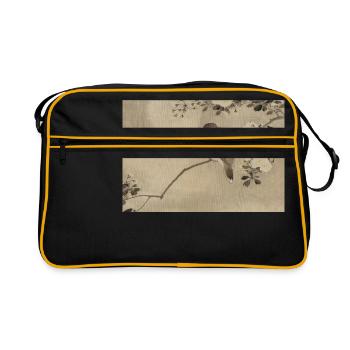 Asian bird - Retro Bag - black/gold - Front