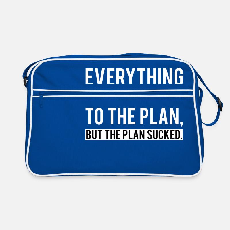 Everything went according to the Plan / Geschenk Retro Tasche