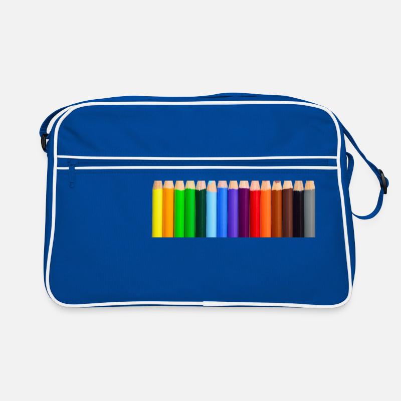 Bunte Stifte Retro Tasche