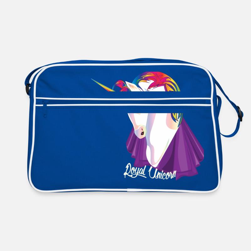 Licorne rose royale avec cape Sac Retro