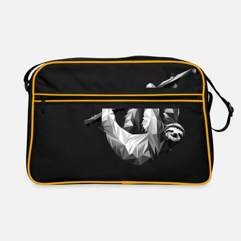 The sloth in polygonal style Retro Bag
