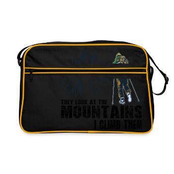 Hiking Mountaineering Hiking - Retro Bag - black/gold - Front