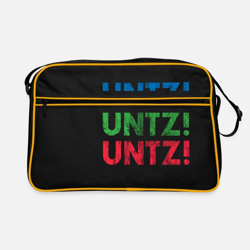 EDM Electronic Dance Music Techno Rave - Retro Bag - black/gold
