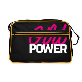 Le pouvoir des filles - Sac Retro - noir/or - Devant