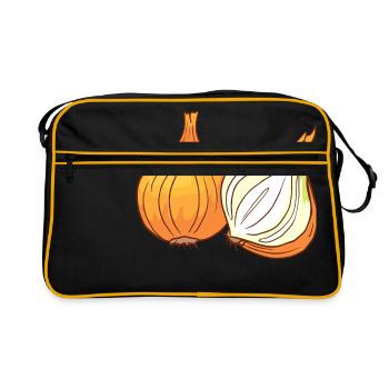 Oignons jaunes Oignons - Sac Retro - noir/or - Devant