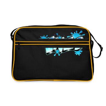 Graffiti Enzo Style - Sac Retro - noir/or - Devant